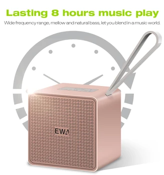 EWA A105 Taisnība Bezvadu Stereo TWS Bluetooth Portable Speaker Metāla 20-core Skaļruņi Bezvadu Spēcīgu Skaņu, kas atbalsta SD Kartes