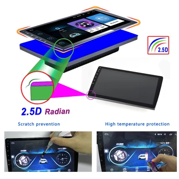 Podofo 2din Auto Radio Android Auto Multimedia Player 2+32G GPS 2 DIN Autoradio Par Volkswagen Sēdekļa Hyundai, Nissan, toyota CR-V Kia