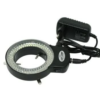 Regulējams 144 LED Ring Light apgaismojums, Lampas Nozares Stereo Trinokulara Mikroskopu Video Kameras Objektīvs Lupa 110V, 220V