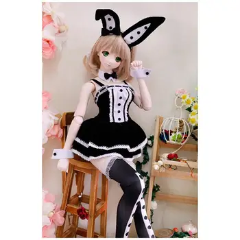 [wamami] Meitene, Bunny Girl Kleita Uzvalks Vienotu 1/3 1/4 DD SD deleģētajiem kredītrīkotājiem Lelles Dollfie Tērpiem