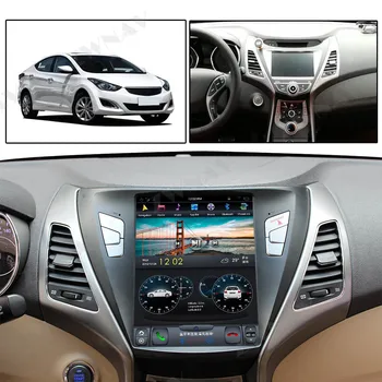 128GB Tesla Ekrāna Capplay Par 2016 2017 2018 Hyundai Elantra Android Player, Auto Audio Stereo Radio Diktofons GPS Navi Galvas Vienības