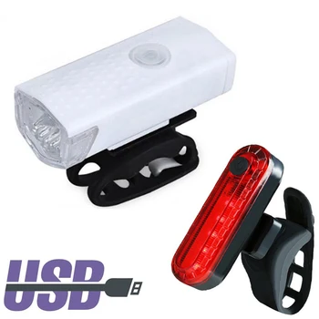 Velosipēds Gaismas USB 300 Lūmenu 3 Režīmu Velosipēda Priekšējais Gaismas Lukturis Velosipēdu Lukturu Velosipēdu LED Gaismiņu Laternu Velosipēdu Piederumi