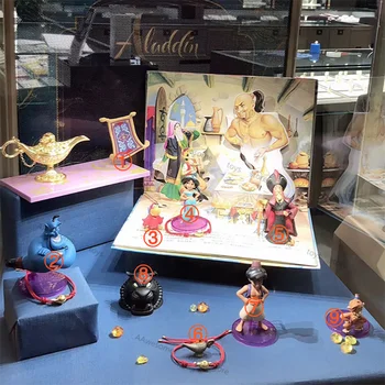 Oriģināls Disney Aladins un Burvju Lampa Princese Jasmine Anime Attēls PVC Rīcības Attēls Funny Dāvanas Bērnu Dzimšanas dienu
