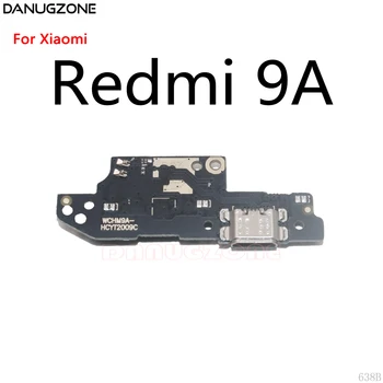 10PCS/Daudz Xiaomi Redmi 9 9A USB Uzlādes Doks Ostā Ligzda Jack Plug Connector Maksas Valdes Flex Kabelis