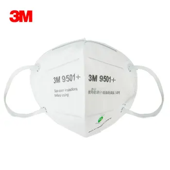 3M Maska 9501+ 9502+ Respiratori Maskas Multi Layer Filtrs Pret putekļiem PM2.5 Daļiņu Izjādes Aizsardzības Mutes, Sejas Drošības Maska