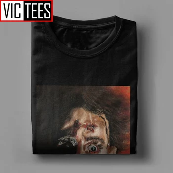 Helloween Šausmu Texas Chainsaw Massacre Man T Krekls Vintage Attīrīts Kokvilnas Īsām Piedurknēm Topi Apaļu Kakla T-Krekli Apģērbi