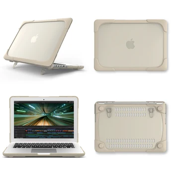 MUMS PIEGĀDE/Salokāmi Stand Case For Apple MacBook 13 Collu Retina A1502 A1425 Mīksta Silikona TPU+Cietā PC Segtu Triecienizturīgs Gadījumā