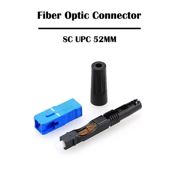 200 Gabali SC UPC Fiber Optisko Savienotāju 55mm/52mm SM Vienā Režīmā FTTH Ātri Savienotājs Šķiedras Rīks