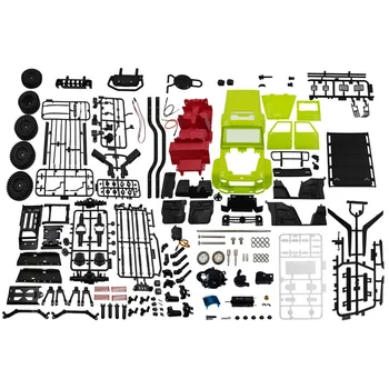 MN86KS 1:12 2.4 G 4WD Simualtion 4x4 Tālvadības pults Modeļa Automašīnas Bērni Zēni Izglītības Rotaļlieta Dāvana - Luminiscences Zaļa, Balta, Melna