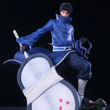 Naruto Anime Statuja Uchiha Obito PVC Rīcības Attēls Rotaļlietas 300mm Naruto Shippuden Uchiha Obito Statuetes Modelis Rotaļlietas