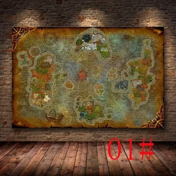 World of Warcraft Shadowlands Spēle Plakātus, Kanvas Glezna Rāmī Glezna viesistabā Studiju Guļamistabu Mājas Dekorēšana, sienu apgleznošana