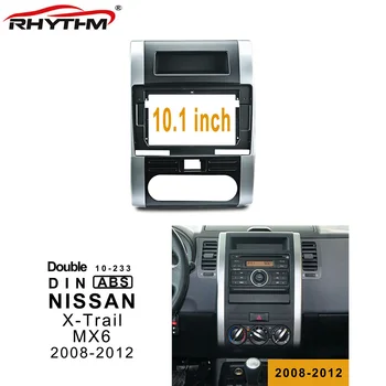 10 Collu Auto Fascijas Par NISSAN QASHQAI, X-Trail MX6 2008. - 2012. gadam Stereo 1din 2din Paneli Dash Mount Uzstādīšana Double Din DVD Rāmis