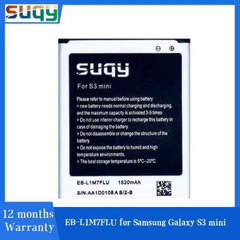 Suqy EB-L1M7FLU Bateria par Samsung Galaxy S3 Mini GT-I8190 I8160 I8190N GT-i8200 S7562 G313 Baterijas Uzlādējamas Baterijas
