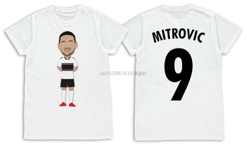 Aleksandar Mitrovic Fulham Vektoru Vadītājs Pieaugušo T-Kreklu Izmēri S-XXL Neoficiālu