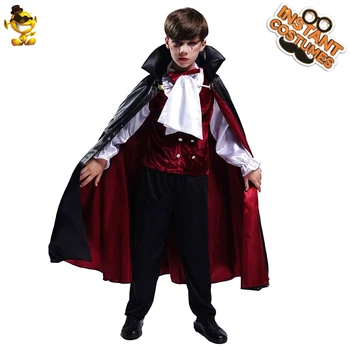Luksusa Vampīru Zēnu Kostīms Iedomātā Kleita Svētku Halovīni Scary Bērnu Vampīru Tērpiem Kostīms