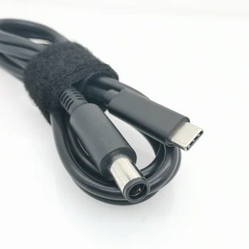 USB Type C PD Uzlādes Kabelis priekš Dell Latitude 7.4*5.0 mm DC Plug Connector Strāvas Adapteris Converter Klēpjdatoru, Lādētāju, Vadu Kordas