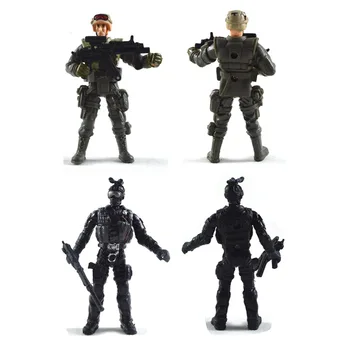 12Pcs/set Amerikāņu Karavīri, Militārā Modeļa Rotaļlietu Varonīgs Karavīrs Modelēšana Kustamo Locītavas Rotaļlietas Zēniem Rotaļlietas Meitenēm Dāvanu