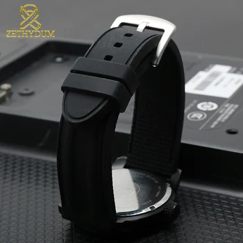 Silikona Gumijas pulksteņu siksniņas 22mm 24mm 26mm rokassprādze rokas pulksteņi band watchband ūdensizturīgs, elpojošs aproce