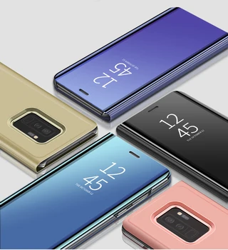 Smart Mirror Flip Case For Xiaomi Redmi, Ņemiet vērā, 7 6 5 Pro attiecas Uz Xiomi Redmi Piezīme 9S 8 8T 9 4X 4 5.A Redmi 9 8.A 5 Plus 6.A 7.A S2