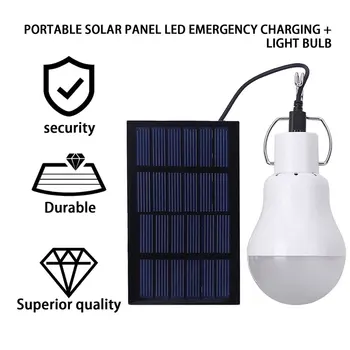 Portatīvie Saules Powered LED Lampas ar Gaismas ar Augstu Temperatūru un Saplīst Izturību par Mājokļu Āra Aktivitātēm Avārijas