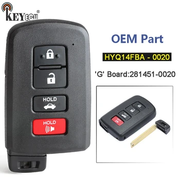 KEYECU OEM HYQ14FBA - 0020 P/N: 89904-06140 4 (Keyless Entry Smart Karte, Tālvadības Atslēgu Piekariņu Toyota Highlander-2018