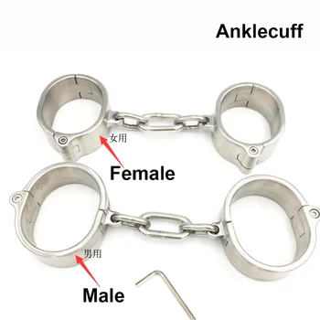 Manyjoy Pieaugušo Spēles Nerūsējošā Tērauda BDSM Bondge Handcuff AnkleCuffs Apkakles Geju Fetišs Vergu Ierobežojumu Seksa Rotaļlietas Vīriešiem Sieviete