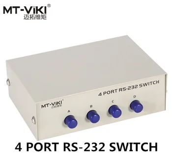 MT-Viki 4 Portu RS232 DB9 Slēdzis Sērijas COM Ierīci Konsoles Printera Koplietošana, Selektora Kontrolieris 232-4