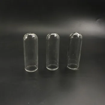 10pcs/daudz 40x12mm Pārredzamu tukša caurule bell stikla globuss burbulis dome caurule stikla pudele pudelīti, kulons, kaklarota, kulons stikla burkas