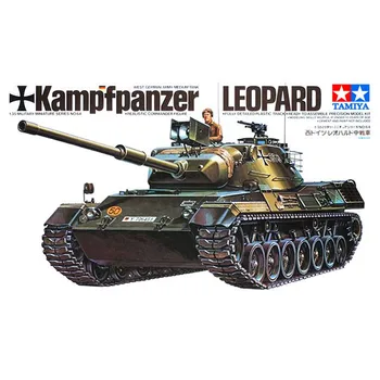 Tvertnes Modelis Mērogā West vācu Leopard Vidējā Militārā Tvertne Ēkā Komplekta Tvertne DIY 35064