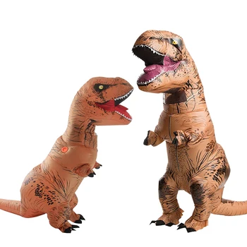 Lielie Bērni Piepūšamās Dinozaura Kostīms Kostīmi Uzspridzināt Masku Talismans Cosplay Kostīms Vīriešiem, Sievietēm, Bērniem Dino Karikatūra