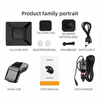 Vehemo JAUNU Dash Auto Video Braukšanas Ieraksti 170° Nakts Redzamības platleņķa Dash Fotokameras 1080P HD DVR Automašīnām G-Sensors 2