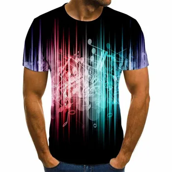 Animācijas 3D drukāšanas smieklīgi mūzikas īsām piedurknēm vīriešu un sieviešu modes T-krekls bungas uzpildes sexy T-krekls hip hop smieklīgi vīriešu krekls
