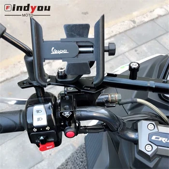 Ir 2021. JAUNS VESPA 125 VNA-TS PX80-200/PE/Lusso Motociklu Aksesuāri stūres Mobilā Tālruņa Turētājs GPS statīva turētājs