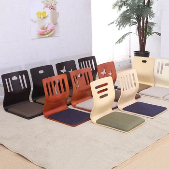(4gab/lot), Japāņu Legless Krēsls Baltā Apdare Auduma Spilvena Sēdeklis Grīdas Sēdvietu FurnitureLiving Istabas Tatami Zaisu Krēslu Dizains