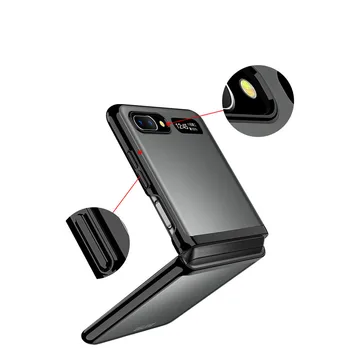 Caurspīdīgs Telefonu Gadījumā Triecienizturīgs Telefona seguma Apvalks priekš Samsung Galaxy Z Flip /F7000/F7070 Telefonu Aksesuāri
