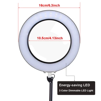 NEWACALOX Palielināmais Stikls ar LED Gaismas Trešās Puses Lodēšanas Instruments, Galda Skava USB 5X Lupa Metināšanas/Lasījumā Galda Lampa 8W