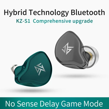 KZ S1 S1D TWS Taisnība Bezvadu Bluetooth 5.0 Austiņas Dynamic/Hibrīds Earbuds Touch Control Trokšņa Slāpēšanas Sporta Austiņas Z1 S2