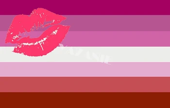 YAZANIE 128*192cm/160*240cm/192*288cm LGBT Lūpu krāsa, Lesbietes, Biseksuāļi, Transpersonas un Lesbiešu Praidu Karogi un Baneri Automašīnu Puses Karogu