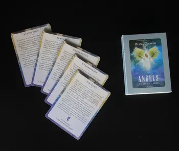 Kartes Eņģeļu Gaismas Ģimenes Puse Vēstuli Kāršu galda Spēle Pieaugušajiem un Bērniem, Zīlēšana Tarot Klāja