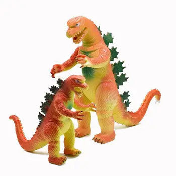 PVC Rīcības Attēls Zaļa, Oranža Simulācijas Monster Gojira Modeli, Rotaļlietas, Rotas, Bērnu Rotaļlietas, Dāvanas