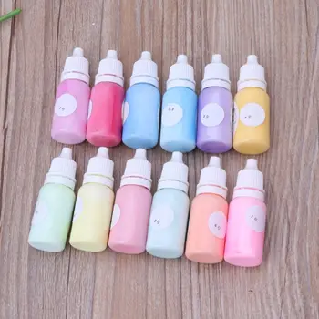 12 Pudeles Šķidruma Macaron Konfektes Sveķu Krāsu Pigmentu Krāsu Epoksīda Sveķu Rotaslietas DIY