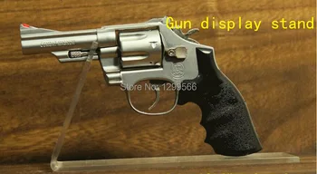 Labākā pārdošanas Skaidrs, akrila pistoles turētājs ieroci displejs stāvēt turētājs plaukts darbvirsmas parādīt 10pcs
