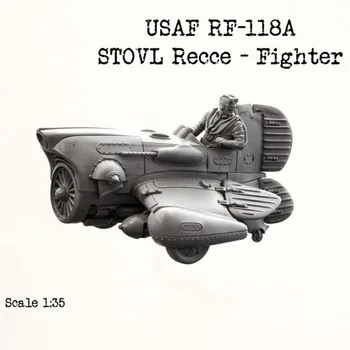 1/35 Mērogā Unpainted Sveķu Attēls USAF RF-118.A Stovl Iepazīšanos Cīnītājs ar izmēģinājuma kolekcijā attēls