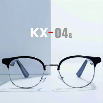 KX04B Smart Acu Valkāt Brilles ar Bluetooth brīvroku Zvanīšana Mūzikas Audio Play Anti-zila Gaisma Objektīvs ar Silve Rāmis Ūdensizturīgs