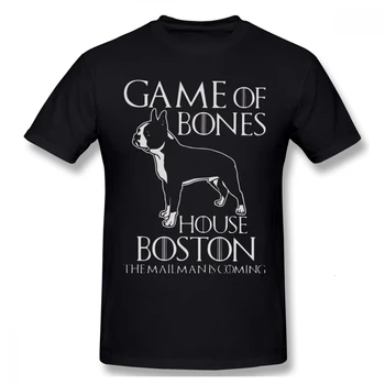 Staffordshire Bull Terjers T Krekls Spēli Kaulu House Boston Pastnieks Nāk T-Krekls Mens Tee Kreklu Plus lieluma