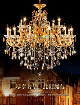 Zelta Lustras Classic LED Kristāla Lustras lamparas de techo colgante moderna Apgaismojuma Mūsdienu Apgaismojuma Armatūra Lustras