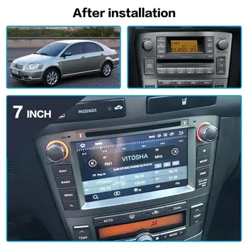 Android 10.0 4 DSP+64GB Auto DVD Atskaņotājs Toyota Avensis 2002-2008 t250 jaudas stends GPS Navigācijas multimediju radio, magnetofons galvas vienības