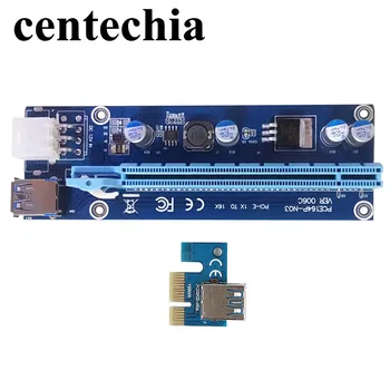 50CM PCI-E, PCI Express E 1X, lai 16X grafisko karti Stāvvadu Karte USB 3.0 Paplašinātāju Vadu ar Barošanas Bitcoin Litecoin Miner
