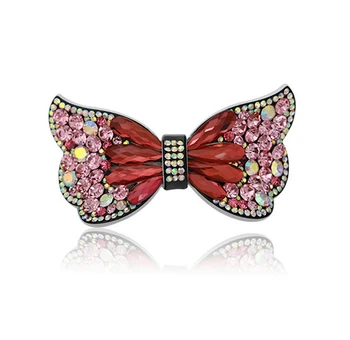 Liels Taurenis Luxious Kristāla Matu Spraudes Modes Crystal Butterfly Matu Klipu Sieviešu Matu Barrette