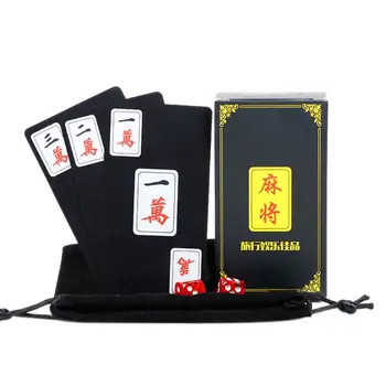 Tradicionālo ķīniešu Mahjong Spēlē Kārtis Ūdensizturīgs PVC Plastmasas Mahjong Pokera Dropshipping